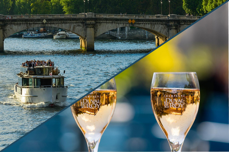 Paris: Seine river Guided Cruise with Champagne Paris: Live Guided Cruise with Champagne