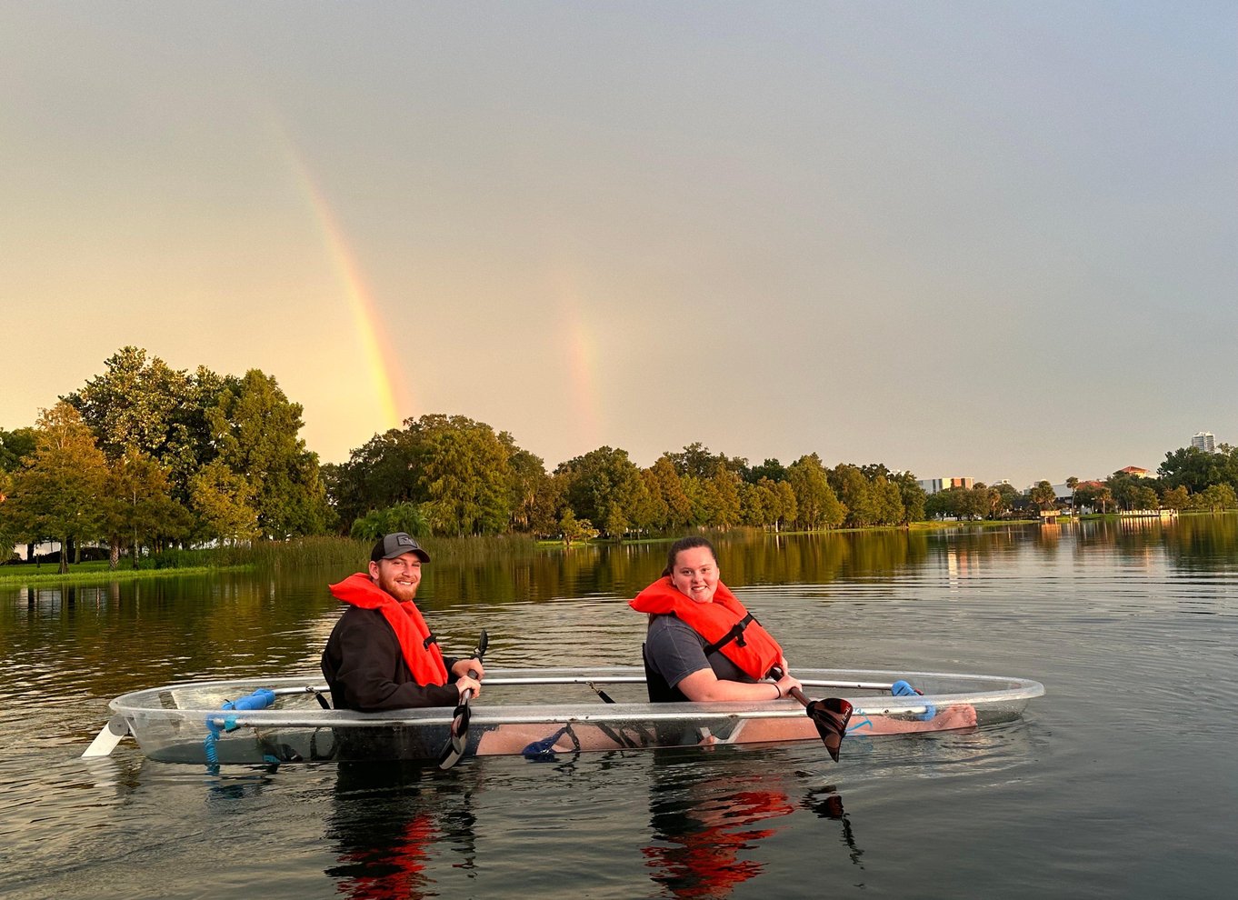 Orlando: Solnedgangstur i klar kajak eller paddleboard i paradis