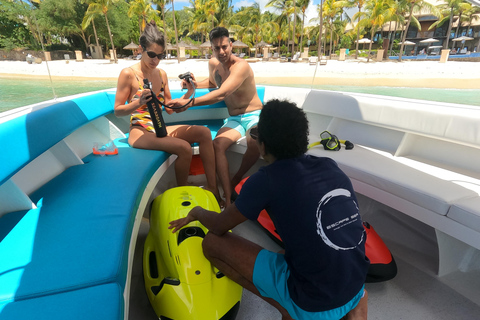 Mauricio: Excursión en barco, exploración en Seabob y almuerzo incluido.Mauricio :Excursión en barco privado, exploración de Seabob y almuerzo incluidos