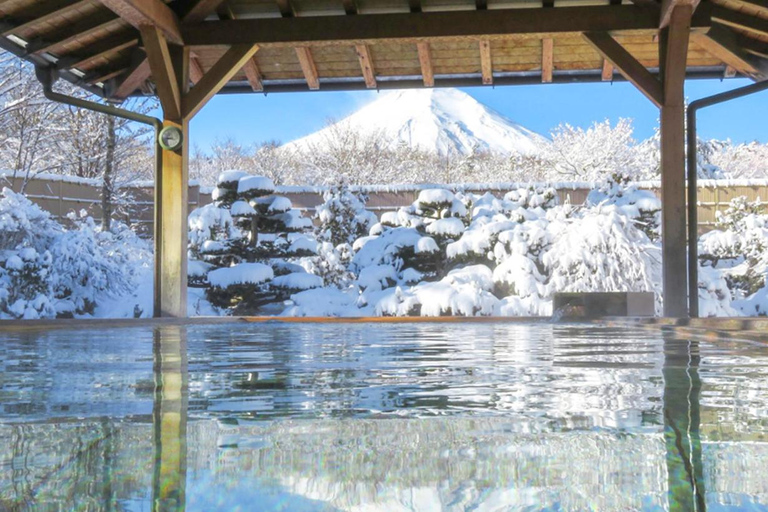 Mt.Fuji:Lake Kawaguchi,Yamanaka & Onsen Day Tour From Tokyo 8:30am pick-up at Shinjuku Station