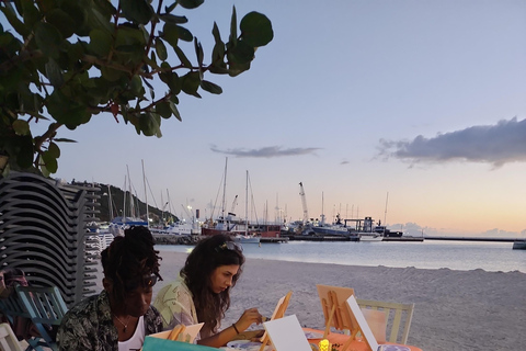 St. Maarten: Sunset and Paint Experience