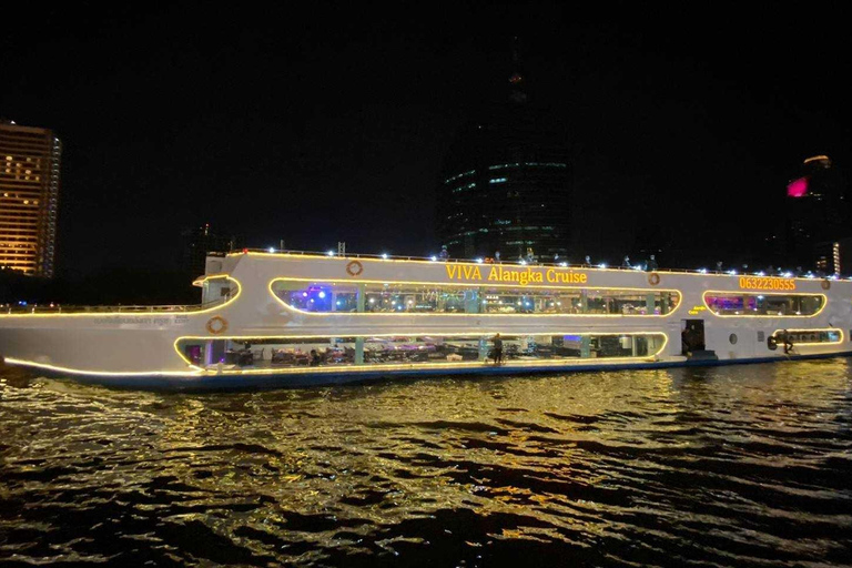 Bangkok: Viva Alangka Chao Phraya Dinner CruiseSunset Cruise Programm am ICONSIAM Pier 4