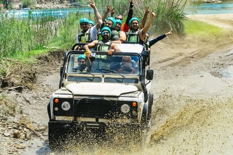 Antalya: Full Day Tour w/ Adventure Options By Air or Land Whitewater Rafting, Buggy/Quad Safari and Zip Lining