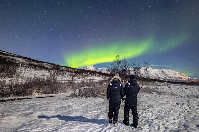 Depuis Tromsø : Chasse aux aurores boréales avec photos et dîner