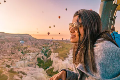 Capadócia: Passeio de balão de avião saindo de Istambul