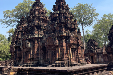 Countryside & Banteay Srei temple Cycling Tour 45km Small Share Group