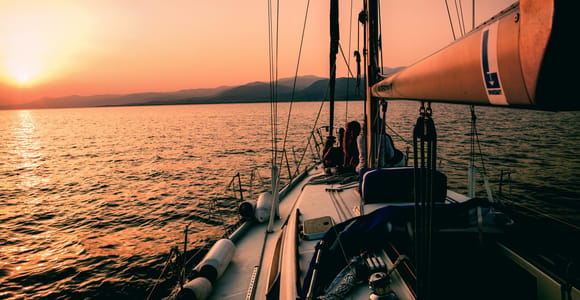 Naxos: Sunset Sailing Cruise with an Optional Swim