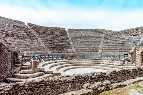 Da Napoli: Tour privato di Pompei e della Costiera Amalfitana di un giorno interoTour in inglese, italiano o spagnolo