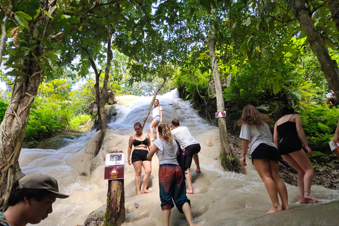 Chiang Mai: Sticky Waterfalls, Blue Pink Temple, and Cycling Chiang Mai: Sticky Waterfalls, Blue Pink Temple, and Market