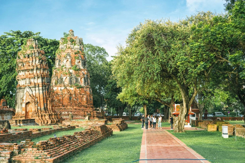 Bangkok: Ayutthaya Temples Day Trip with Sunset Cruise