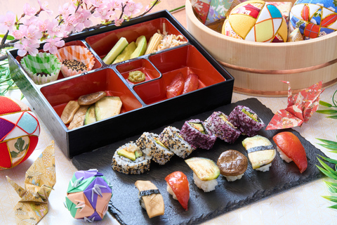 شيبويا طوكيو: دورة تحضير السوشي (نباتي/حلال)قائمة السوشي العادية (خالية من الغلوتين *تشمل الأسماك)