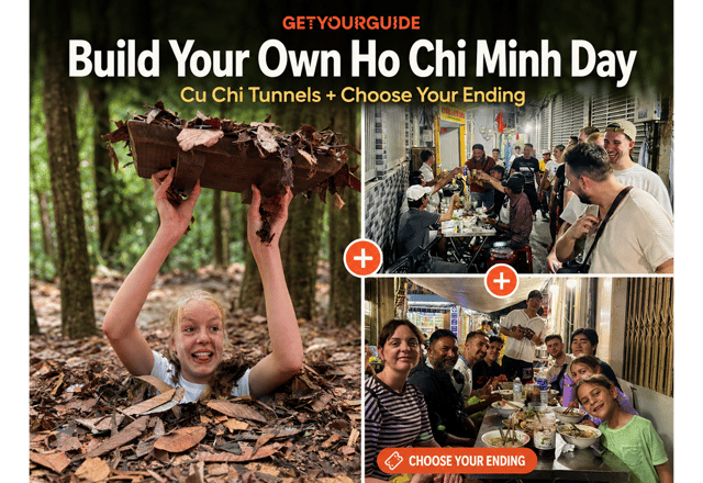 Ho Chi Minh City: Cu Chi Tunnel + Choose Your Perfect Ending