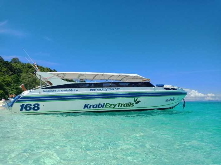 Krabi: Phi Phi Vroege Vogel & 4 Eilanden Dagtour per Speedboot
