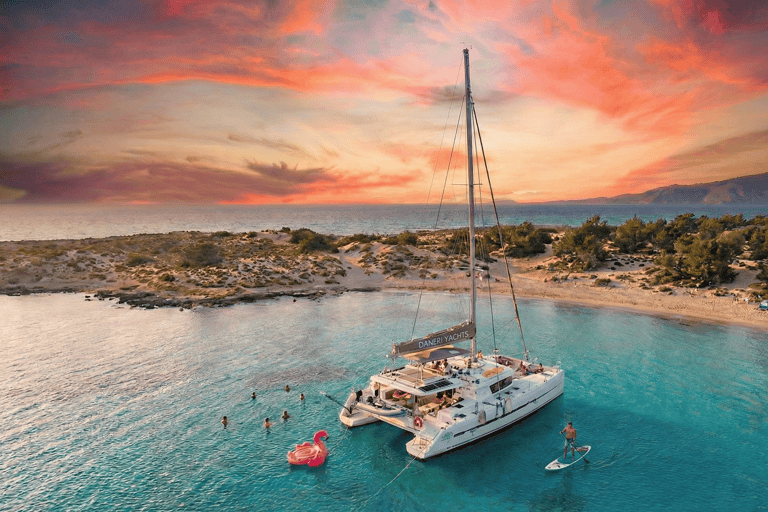 Chrissi: Afternoon Catamaran trip - Dinner, Drinks & Sunset Private Afternoon Catamaran trip - Dinner, Drinks & Sunset