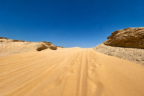 From Cairo: 4x4 Desert Safari, Waterfalls & Magic Lake Shared Tour: Wadi El Rayan, Magic Lake & Lake Qarun, Jeep