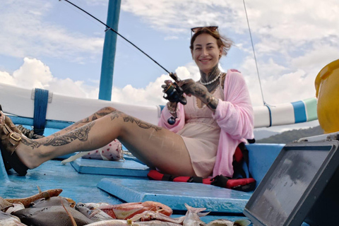 Bali: Fishing Charter Private Boat with Lunch & Hotel Pickup Bali: Fishing Trip & Blue lagoon Snorkeling