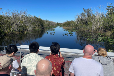 Miami Beach: 60 min Airboat, transfer i sanktuarium dzikich zwierzątEverglades