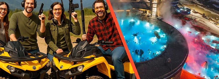 Depuis Cracovie : Les quads de Zakopane, le champ de tir et les bains thermaux