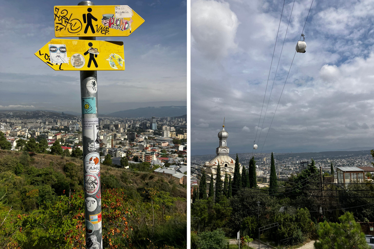 Tbilisi: Heerlijk spoor over de stad