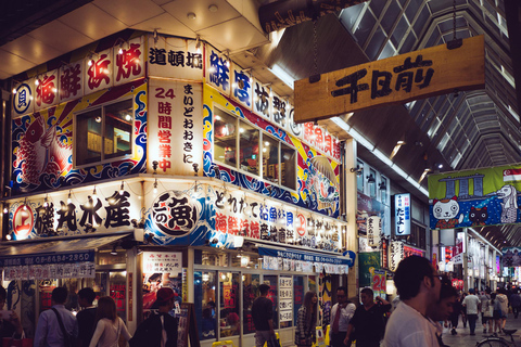 Osaka : Marché de Kuromon et visite culinaire de 2 heures à SennichimaeVisite en petit groupe en anglais