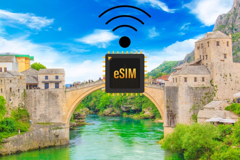 eSIM Bosnia and Herzegovina: Internet Data Plan high-speed Bosnia and Herzegovina 1GB 7Days