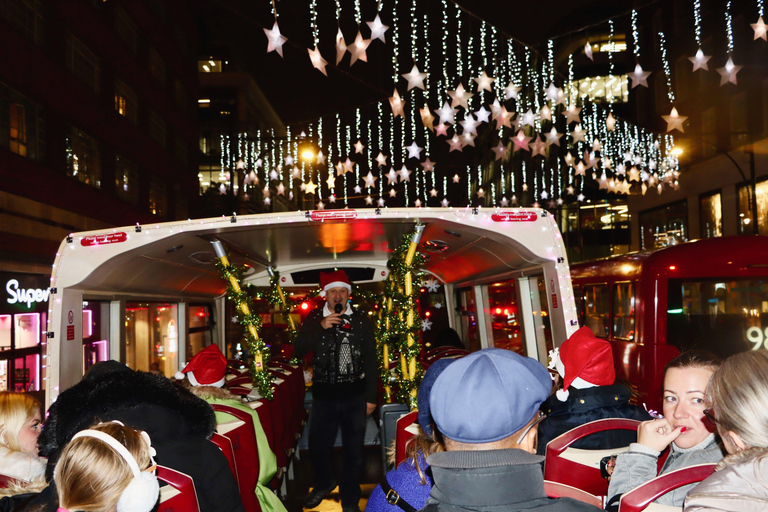London: Live Guided Christmas Lights Open-Top Bus Night Tour London Christmas Lights Tour - London Eye Departure