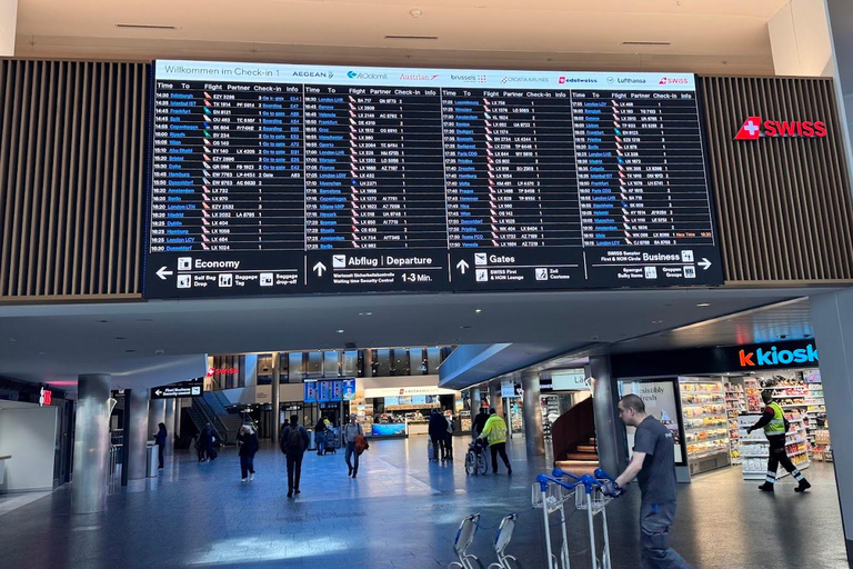 Zurich Airport & City: Scenic Transfer with Lake Photo Stop