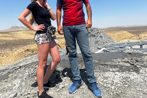 From Baku: Gobustan UNESCO Site & Mud Volcanoes Day Trip GROUP Gobustan & Mud Volcanoes