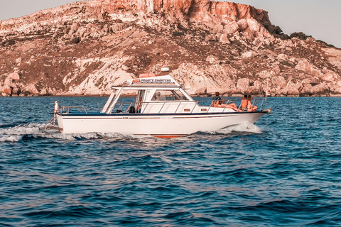 Comino-Kreuzfahrt: Kristalllagune, Blaue Lagune, Santa Marija BayComino-Kreuzfahrt: Kristallklarer See, Blaue Lagune, Santa Marija-Bucht