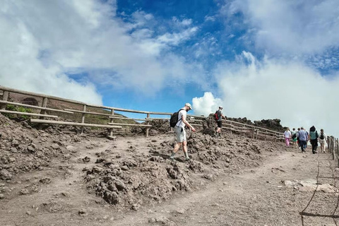 Rome: Vesuvius, Pompeii or Herculaneum by High-speed Train Pompeii Spanish Guided Tour & Vesuvio Entry ticket