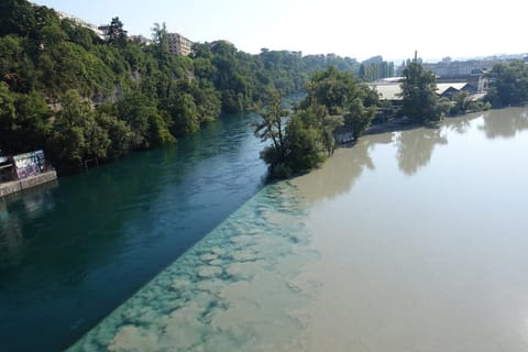 Genf: Zusammenfluss, Panorama, E-Bike, UN-Platz, Altstadt