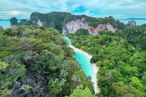 Krabi: Luxury Vintage Wooden Boat Cruise With Island Hopping Private: One day 4 Islands Tour
