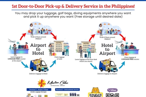 Service de dépôt et de livraison de bagages à Cebu et Mactan