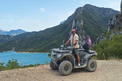 Tirana: Off-Road ATV Adventure to Bovilla Canyon & Viewpoint Bovilla Lake – Single Ride (1 People / 1 Quad Bike)