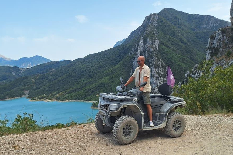 Tirana: Off-Road ATV Adventure to Bovilla Canyon & Viewpoint Bovilla Lake – Single Ride (1 People / 1 Quad Bike)