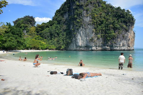 Krabi: Odisseia pelas ilhas Hong e Paraíso em lancha rápidaPasseio turístico com caiaque