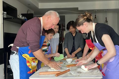 Shanghai: Private Dumpling Cooking & Mahjong w/ Local Grandma