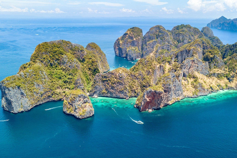 Phuket : Viagem à ilha Phi Phi em lancha rápida com almoço