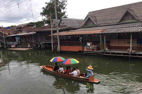 Bangkok: Grand Palace, Wat Pho, Train & Floating Market Tour