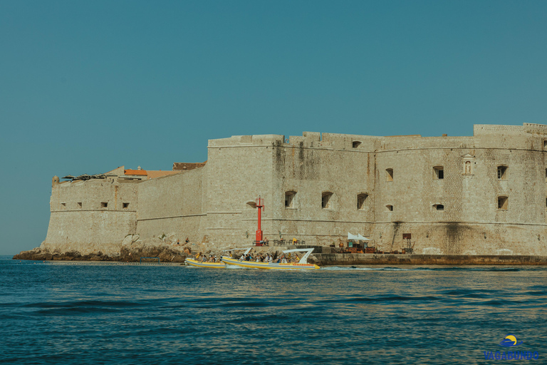 Dubrovnik: Tour pomeridiano in motoscafo della Grotta Azzurra con bevande