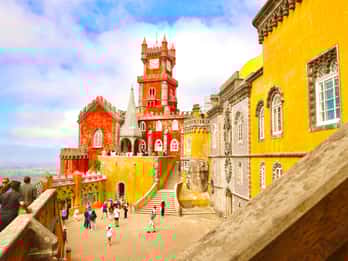 Lissabon: Sintra, Pena, Cascais & Cabo Dagtour met Tickets