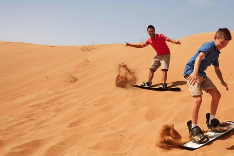 Dubai: Dune Bashing, Camel, Sandboarding, BBQ & Live Shows