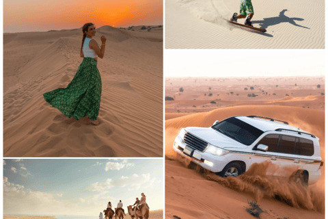 Doha: Safari no Deserto partilhado, Sandboard, Passeio de CameloSafari no deserto com passeio de camelo