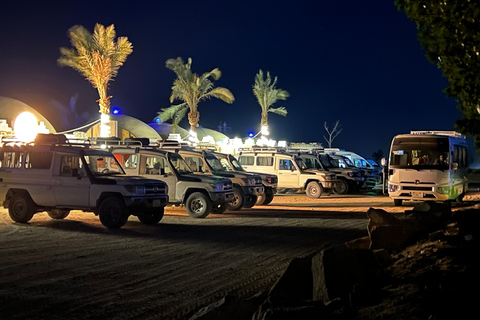 Hurghada: Quad Bike, Buggy, Jeep Safari, giro in cammello e cenaServizio di prelievo in hotel a hurghada