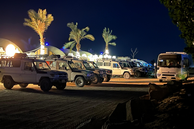 Hurghada: Quadriciclo, buggy, safári de jipe, passeio de camelo e jantarServiço de busca no hotel em Hurghada