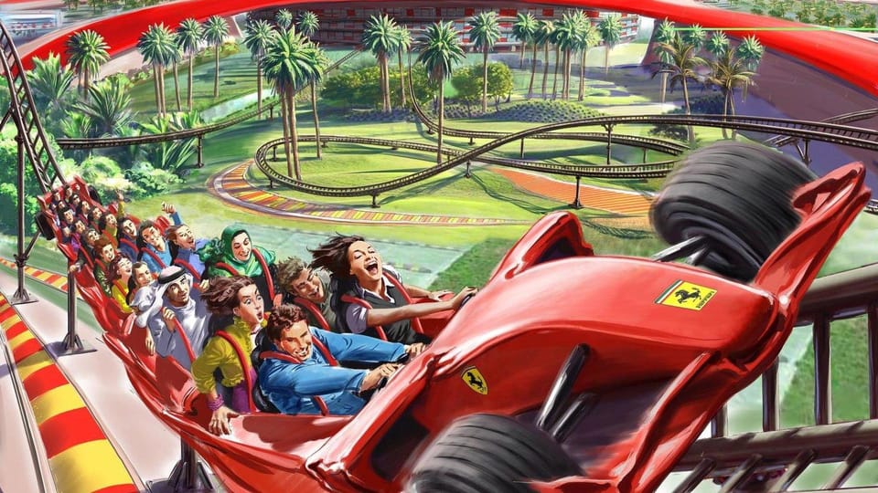 Van Dubai , Abu Dhabi FullDay reis met Ferrari World Entry - Hizvo