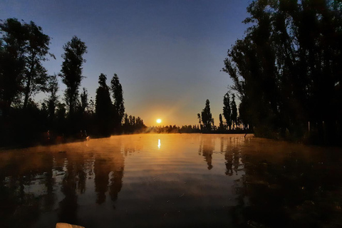 Zonsopgang in Xochimilco
