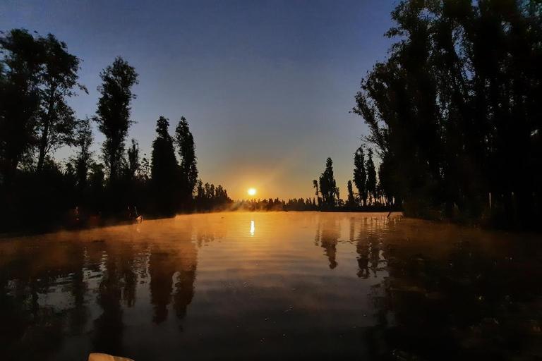 Zonsopgang in Xochimilco