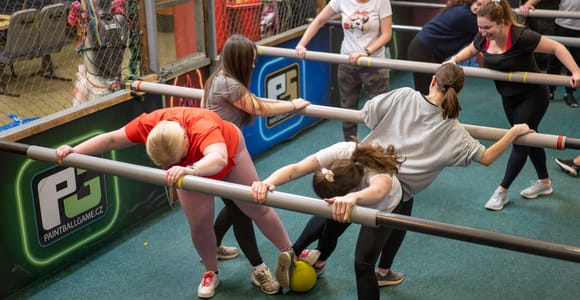 Prague: Giant Indoor Human Foosball Game for Your Group Only