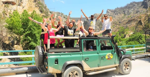 Side Green Canyon Off-Road Jeep Safari Adventure w/boat Trip